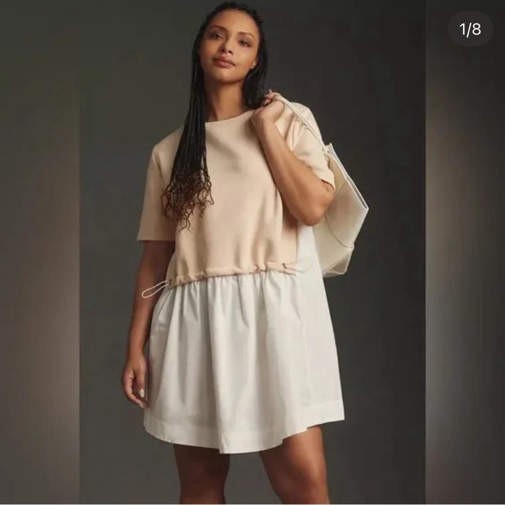ANTHROPOLOGIE Dress Pilcro Sweatshirt Free People Twofer Camden - Picture 1 of 5